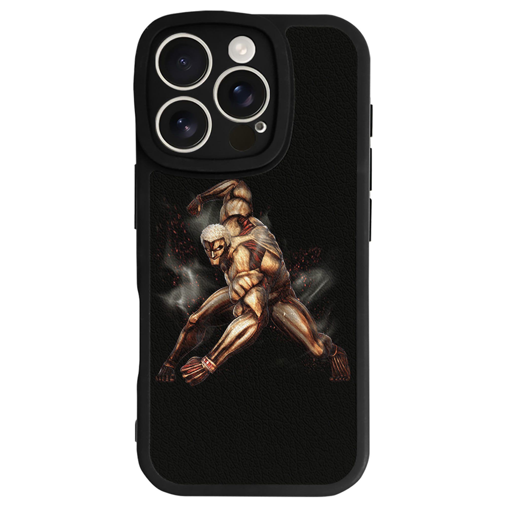 （画像用） 進撃の巨人 Attack on Titan 【iPhone 16シリーズ対応】シリコンスマホケース（レザー調） 材質：シリコン